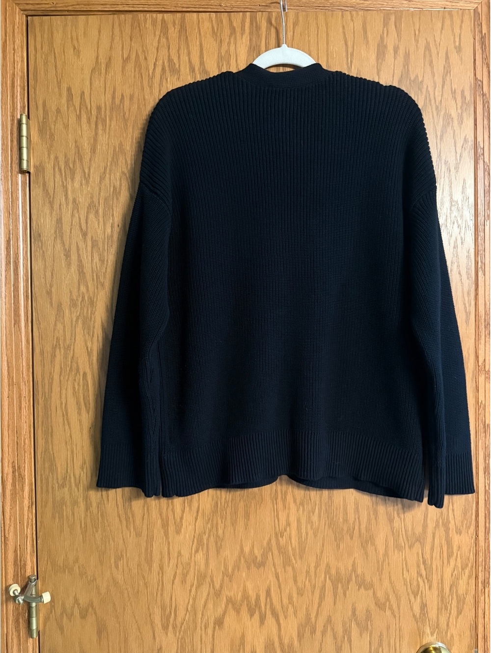 Hudson Los Angeles Women’s Black 100% Cotton Button-Front Cardigan Size XL - Picture 3 of 5